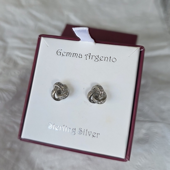 Gemma Argento Jewelry - Gemma Argento 925 Knot Earrings